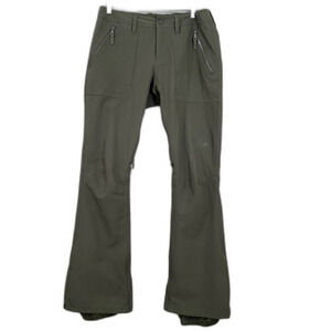 Burton Pants Women’s size M Green Ski Snowboard zip/ hook loop pockets